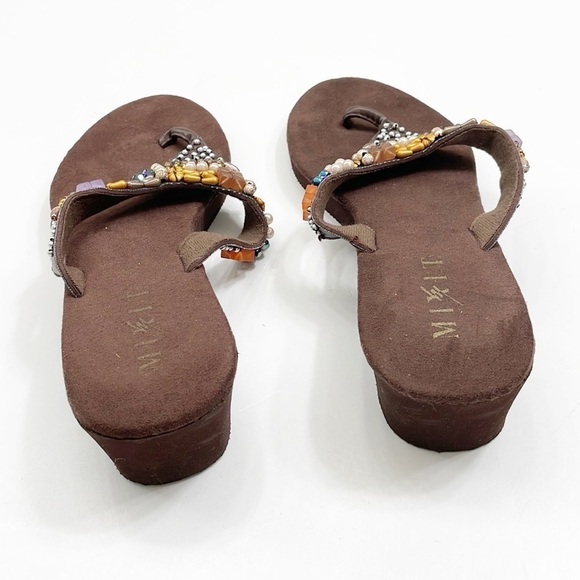 Mixit beaded platform sandals - Picture 5 of 7